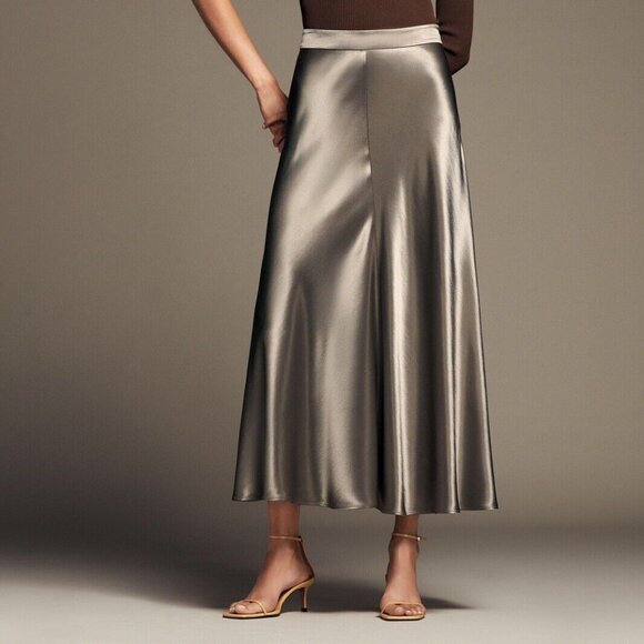 NWT ZARA RARE Satin Effect Skirt Size Medium 7563/251/706 - Picture 1 of 5